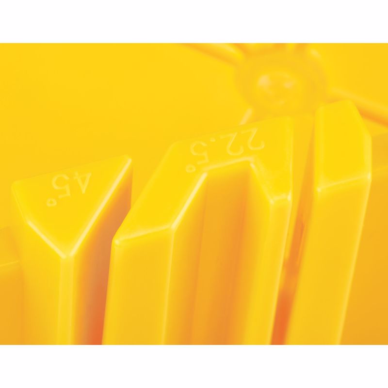 Stanley 11 in. L X 3.6 in. W Plastic Miter Box with Saw Yellow