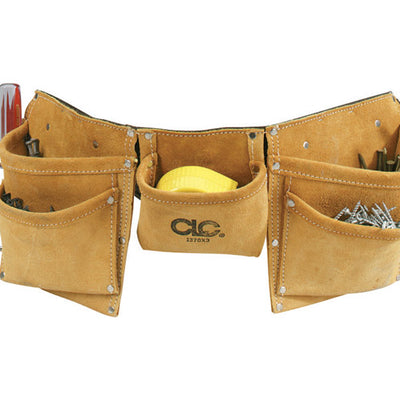 CLC Heavy Duty 8 pocket Leather/Suede Work Apron Tan