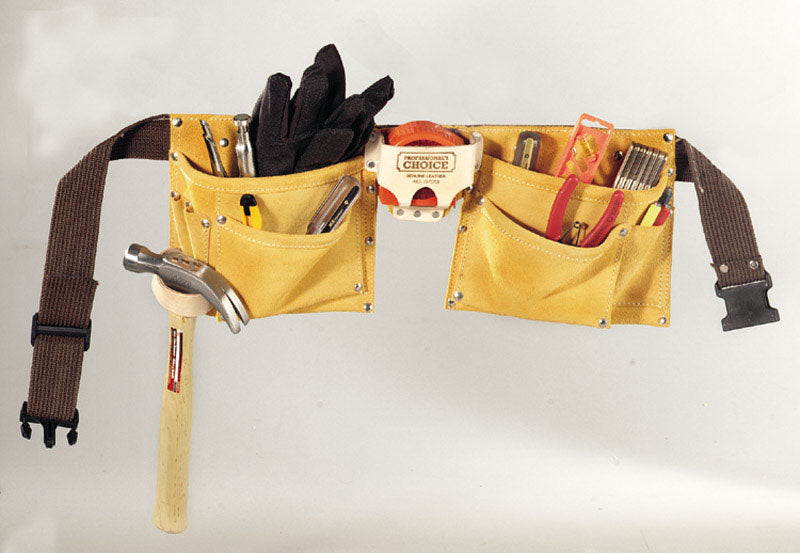 CLC Heavy Duty 8 pocket Leather/Suede Work Apron Tan