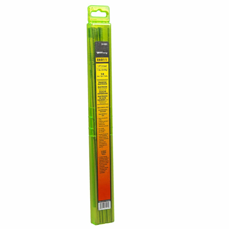 Forney 1/8 in. D X 15.2 in. L E6011 Mild Steel Welding Electrodes 60000 psi 1 lb