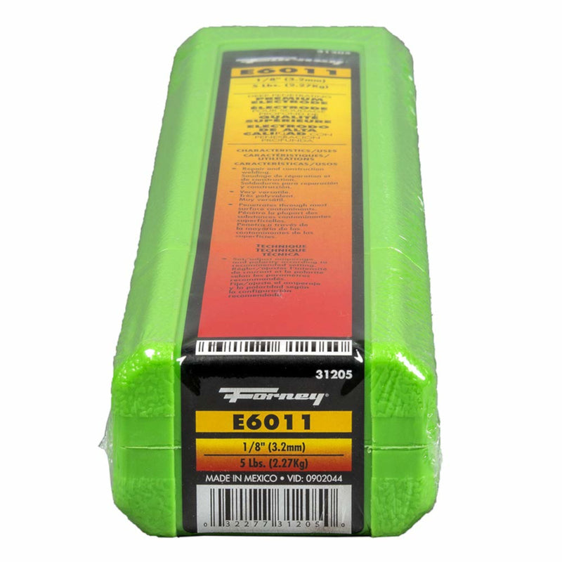 Forney 1/8 in. D X 14.6 in. L E6011 Mild Steel Welding Electrodes 60000 psi 10 lb