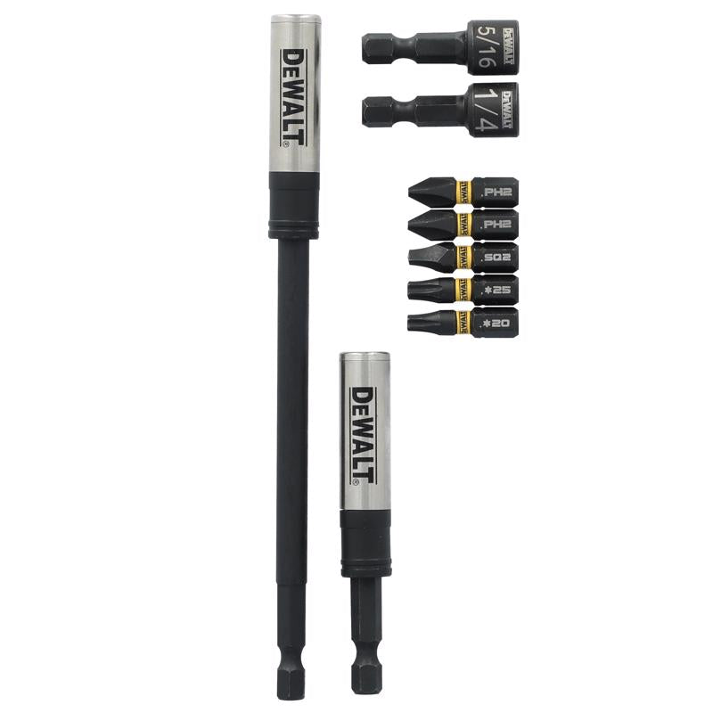 DeWalt ELITE SERIES Hex 1/4 in. Impact Driver Bit Set 9 pc