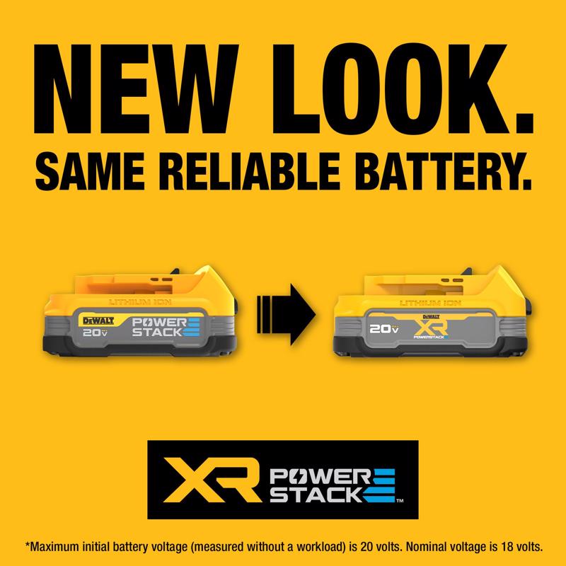 DeWalt 20V MAX XR POWERSTACK DCBP034-2 1.7 Ah Lithium-Ion Compact Battery 2 pc