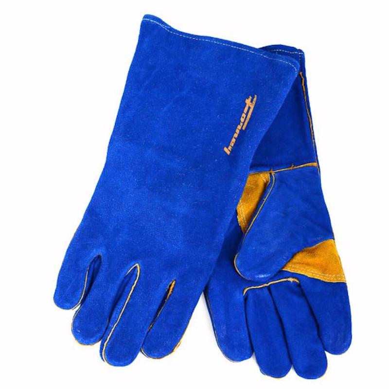 Forney 13 in. Insulated Leather Welding Gloves Blue XL