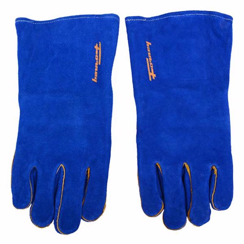 Forney 13 in. Insulated Leather Welding Gloves Blue XL