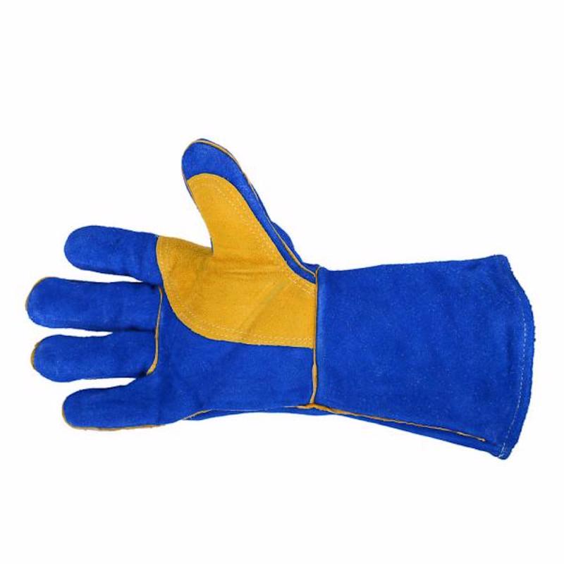 Forney 13 in. Insulated Leather Welding Gloves Blue XL
