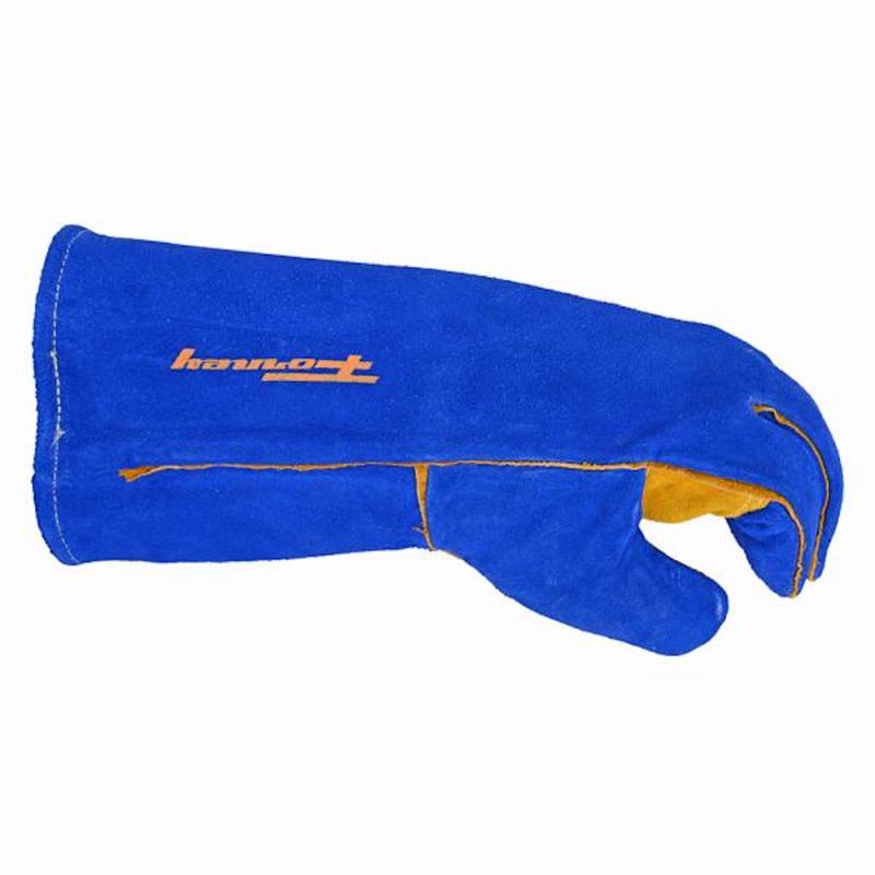 Forney 13 in. Insulated Leather Welding Gloves Blue XL