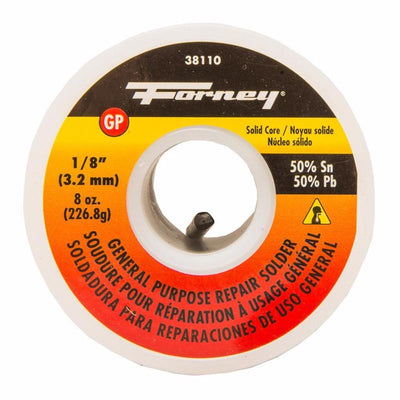 Forney 8 oz Solid Wire Solder 0.13 in. D Tin/Lead 50/50