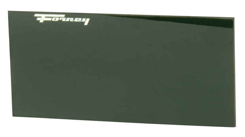 Forney 2 in. H X 4.3 in. W Hardened Glass Welding Helmet Lens 10 Black