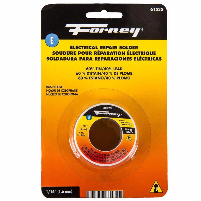 Forney 4 oz Rosin Core Solder Wire 0.06 in. D Tin/Lead 60/40