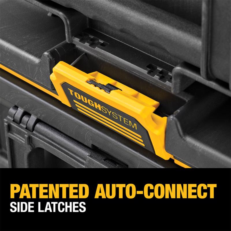 DeWalt ToughSystem 2.0 21.75 in. Medium Tool Box Black/Yellow