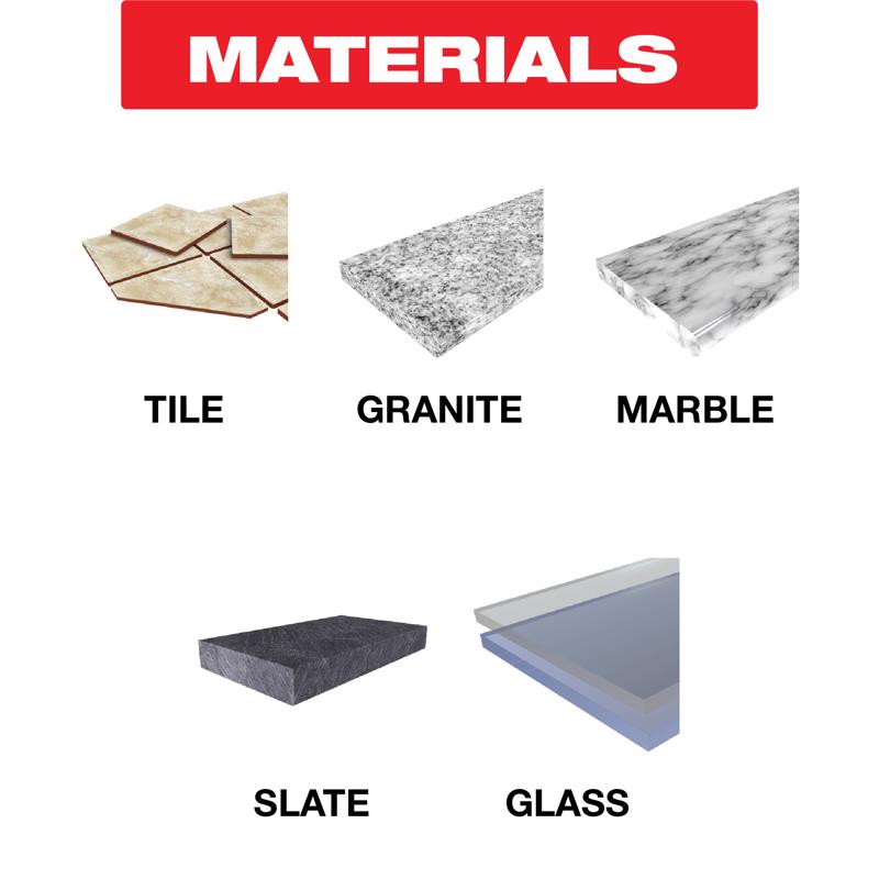 Diablo 2-1/2 in. Diamond Grit 5.52 in. L X 1/4 in. D Hole Saw