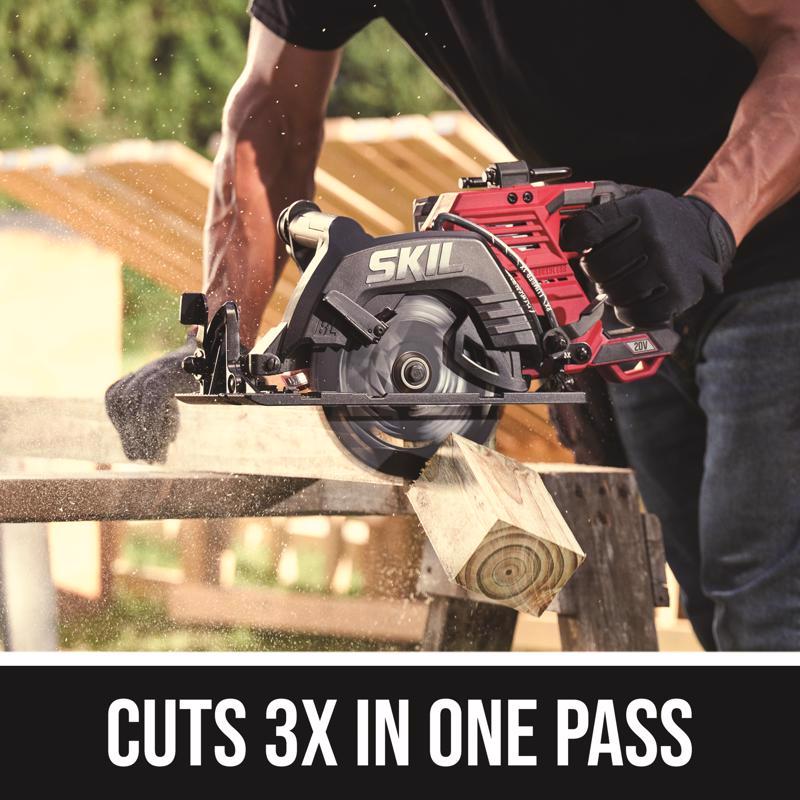 SKIL 20V 7-1/4 in. Cordless Brushless Circular Saw Kit (Battery & Charger)