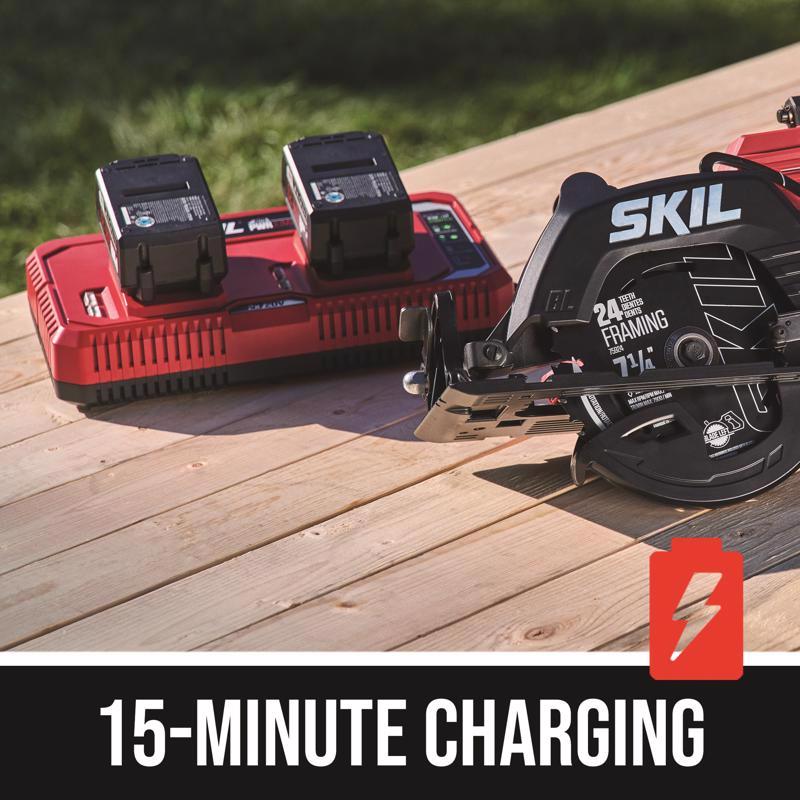SKIL 20V 7-1/4 in. Cordless Brushless Circular Saw Kit (Battery & Charger)