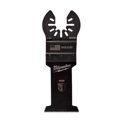Milwaukee Universal Fit Open-Lok 1-3/8 in. W High Carbon Steel Multi-Tool Oscillating Blade Wood 1 p