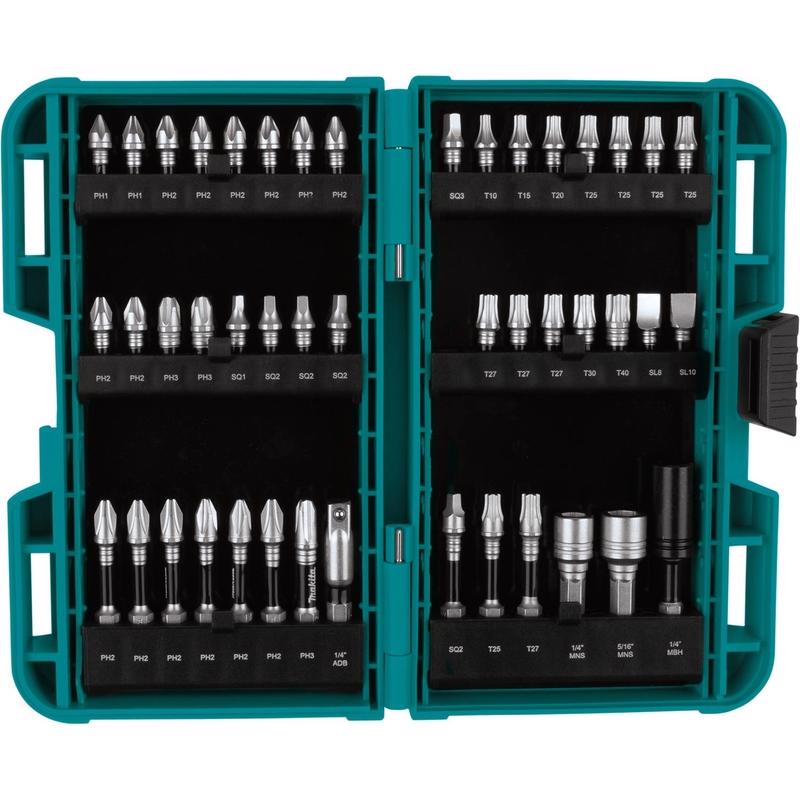 Makita Impact XPS Assorted Impact Driver Bit Set Steel 45 pc