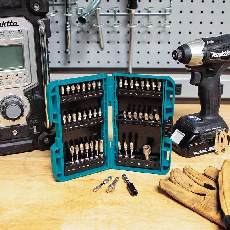 Makita Impact XPS Assorted Impact Driver Bit Set Steel 45 pc