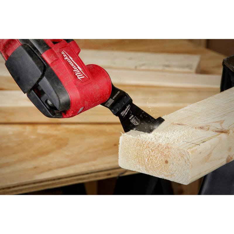 Milwaukee Universal Fit Open-Lok 2-1/2 in. L X 2-1/2 in. W High Carbon Steel Multi-Tool Oscillating