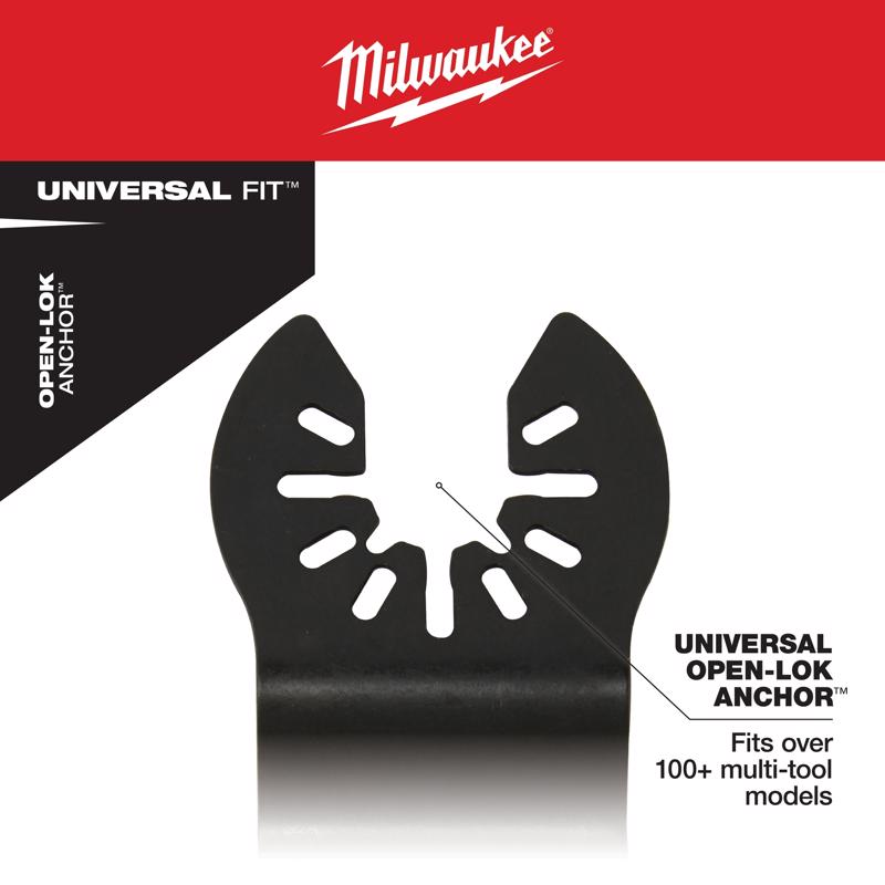 Milwaukee Universal Fit Open-Lok 2.61 in. L X 3-1/2 in. W High Carbon Steel Segment Blade Wood