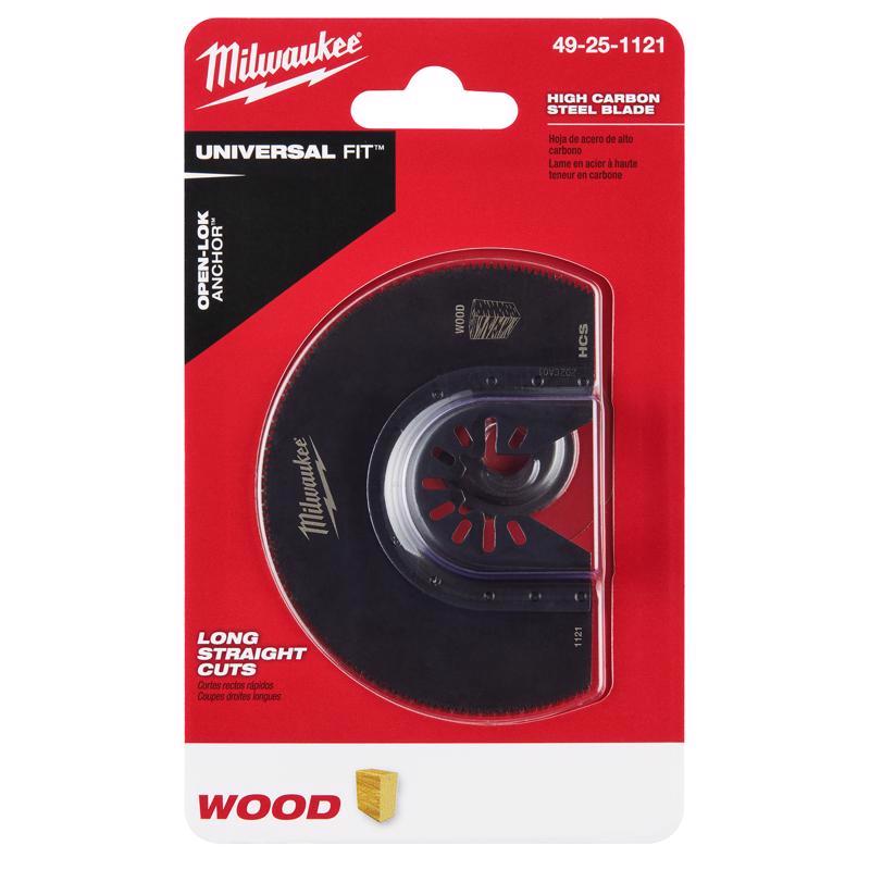 Milwaukee Universal Fit Open-Lok 2.61 in. L X 3-1/2 in. W High Carbon Steel Segment Blade Wood