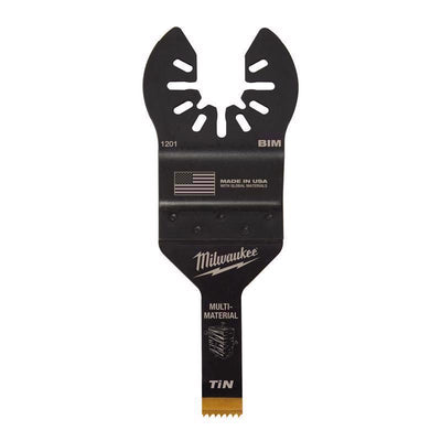 Milwaukee Universal Fit Open-Lok 3/8 in. W Bi-Metal Multi-Tool Oscillating Blade Multi-Material