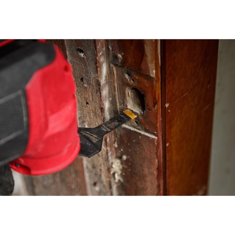 Milwaukee Universal Fit Open-Lok 3/8 in. W Bi-Metal Multi-Tool Oscillating Blade Multi-Material