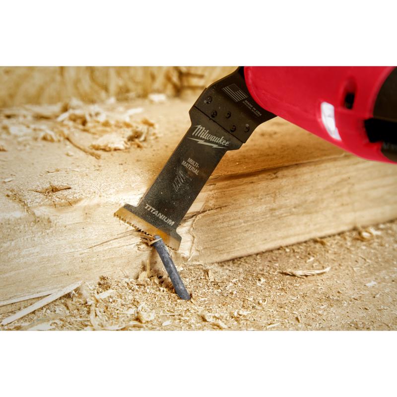 Milwaukee Universal Fit Open-Lok 1-3/8 in. W Bi-Metal Multi-Tool Oscillating Blade Multi-Material 1