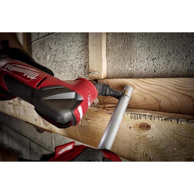 Milwaukee Universal Fit Open-Lok 1-3/8 in. W Carbide Metal Blade Extreme Metal 5 pk
