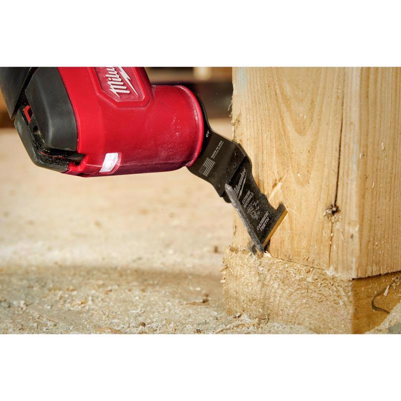Milwaukee Universal Fit Open-Lok 3.58 in. L X 1-3/8 in. W Carbide Extreme Materials Multi-Tool Oscil
