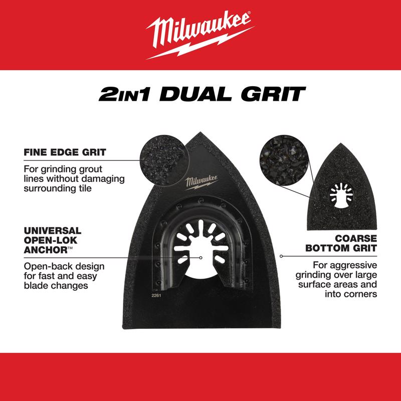 Milwaukee 3.76 in. L Carbide Grit 2-in-1 Oscillating Blade