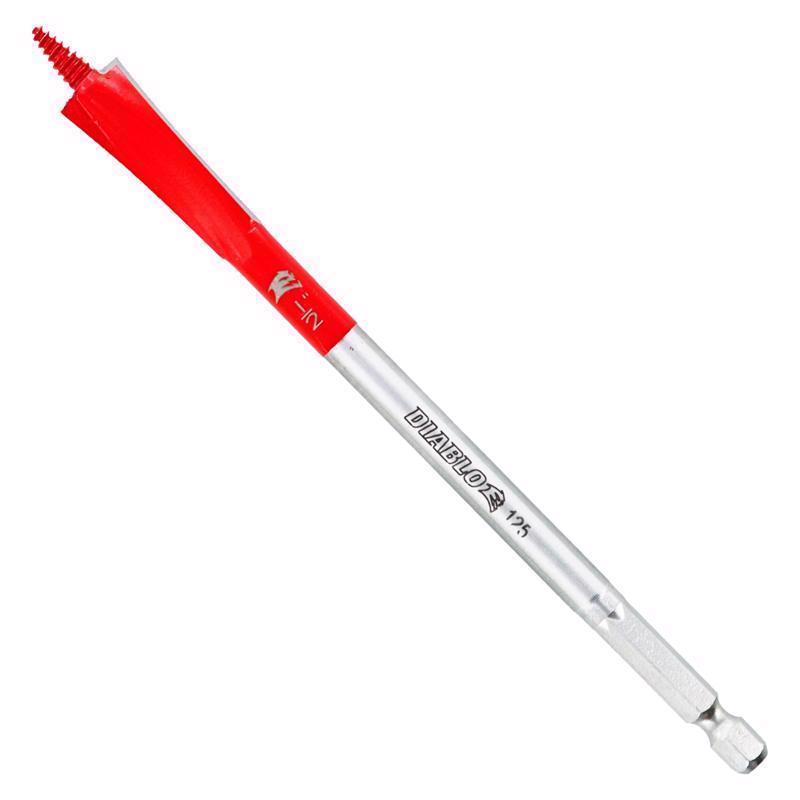 Diablo Demo Demon 1/2 in. X 6 in. L High Carbon Steel Nail-Embedded Wood Spade Bit Hex Shank