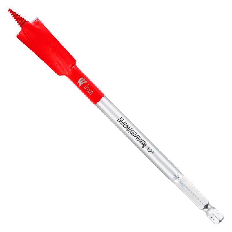 Diablo Demo Demon 5/8 in. X 6 in. L High Carbon Steel Nail-Embedded Wood Spade Bit Hex Shank