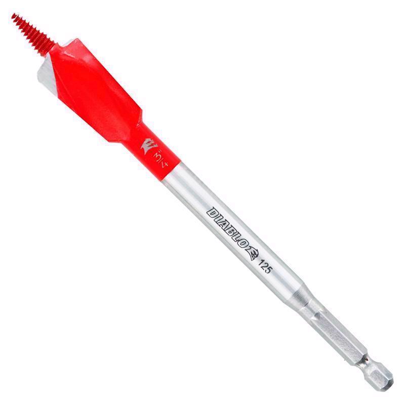 Diablo Demo Demon 3/4 in. X 6 in. L High Carbon Steel Nail-Embedded Wood Spade Bit Hex Shank