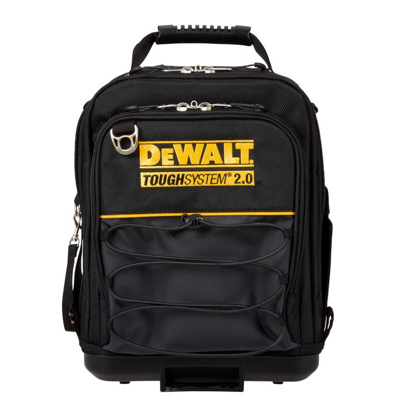 DeWalt ToughSystem 2.0 11.75 in. W X 15.25 in. H Compact Tool Bag 25 pocket Black/Yellow