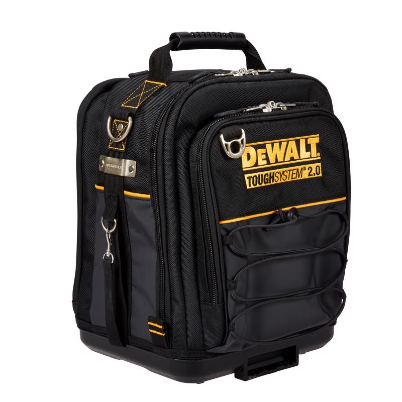 DeWalt ToughSystem 2.0 11.75 in. W X 15.25 in. H Compact Tool Bag 25 pocket Black/Yellow