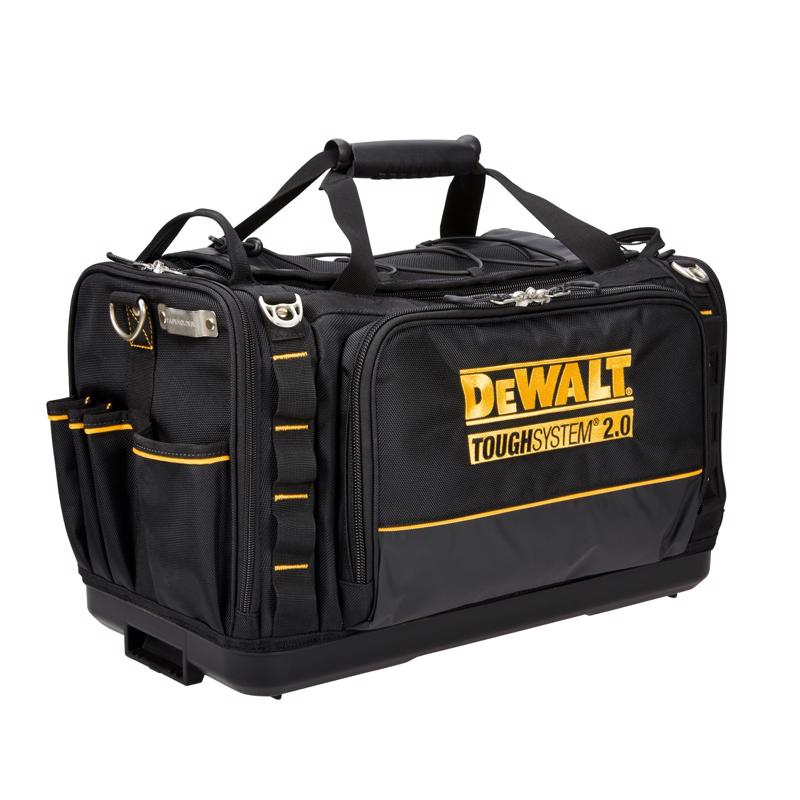 DeWalt ToughSystem 2.0 15 in. W X 13.13 in. H Ballistic Nylon Tool Bag 50 pocket Black/Yellow