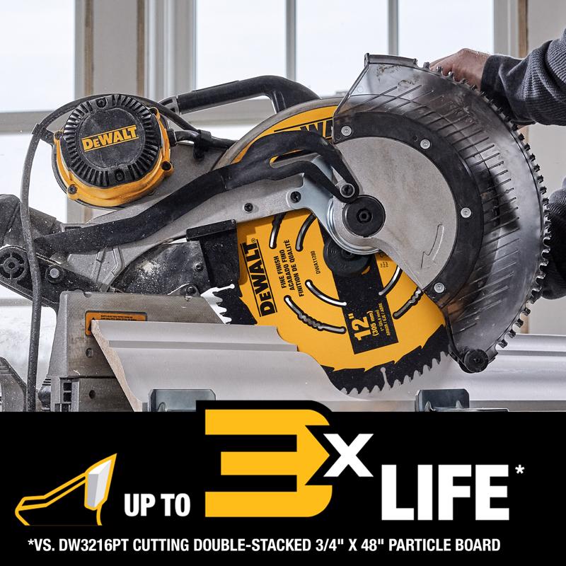 DeWalt 12 in. D X 1 in. Carbide Tipped Finishing Saw Blade 60 teeth