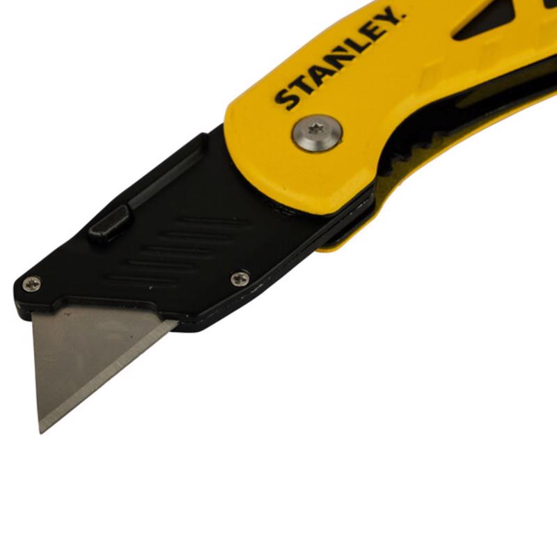 Stanley 4 in. Folding Compact Utility Knife Black/Yellow