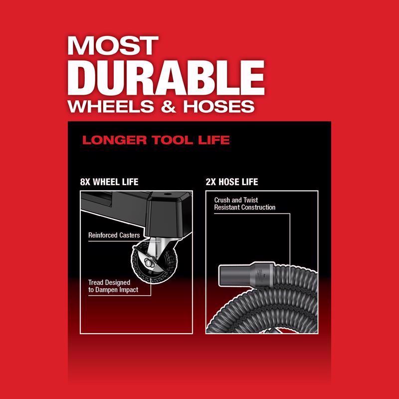Milwaukee M18 FUEL 0930-22HD 12 gal Cordless Wet/Dry Vacuum Kit (Battery & Charger) 36 V 4.25 HP
