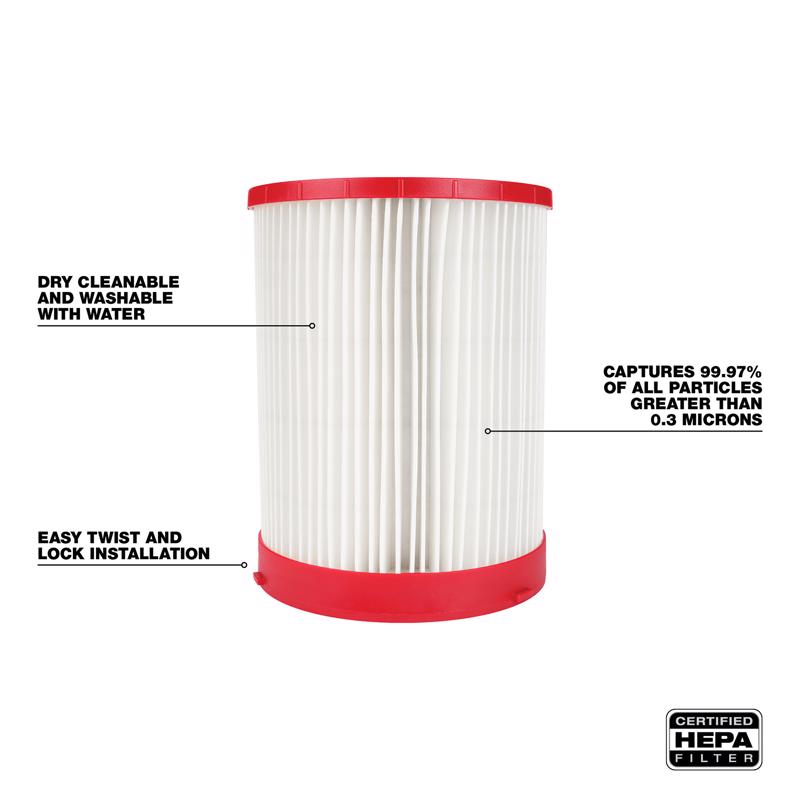 Milwaukee Wet/Dry Shop Vac HEPA Filter
