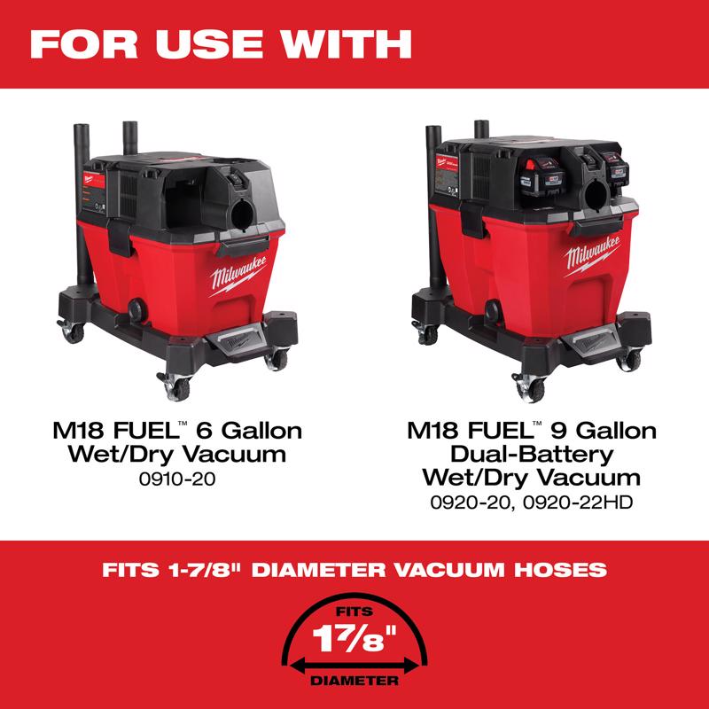 Milwaukee 9 ft. L X 1-7/8 in. D Wet/Dry Shop Vac Flexible Vacuum Hose