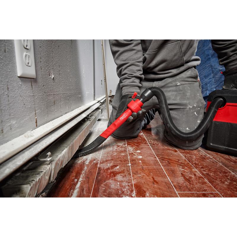 Milwaukee AIR-TIP 1-1/4 in. - 2-1/2 in. Wet/Dry Shop Vac Flexible Long Reach Crevice Tool