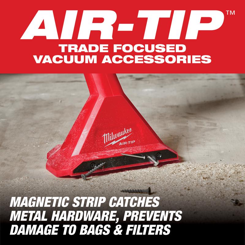 Milwaukee AIR-TIP 1-1/4 in. - 2-1/2 in. Wet/Dry Shop Vac Magnetic Utility Vacuum Nozzle