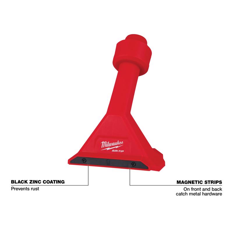 Milwaukee AIR-TIP 1-1/4 in. - 2-1/2 in. Wet/Dry Shop Vac Magnetic Utility Vacuum Nozzle