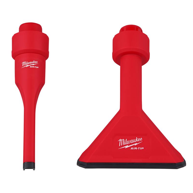 Milwaukee AIR-TIP 1-1/4 in. - 2-1/2 in. Non Marring Utility Vacuum Nozzle 2 pc
