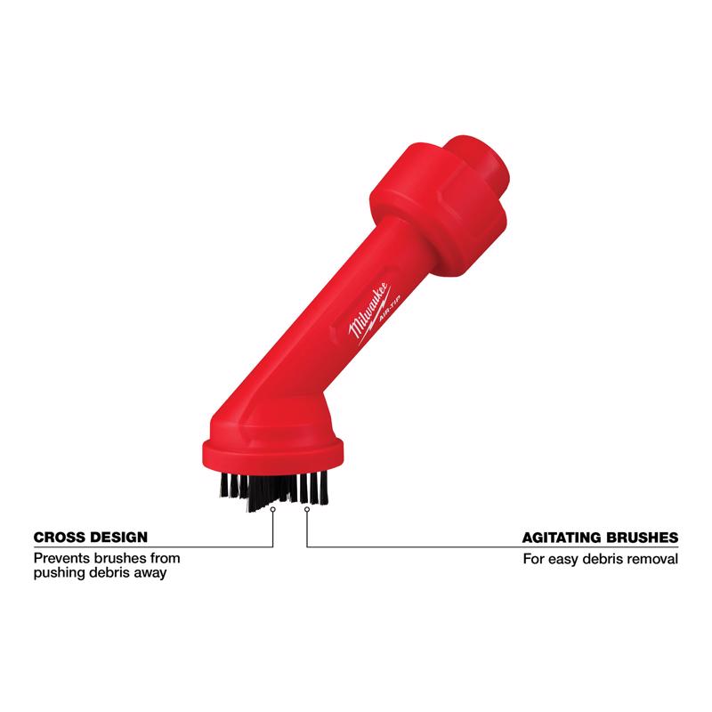 Milwaukee AIR-TIP 1-1/4 in. - 2-1/2 in. Shop Cross Wet/Dry Vac Brush