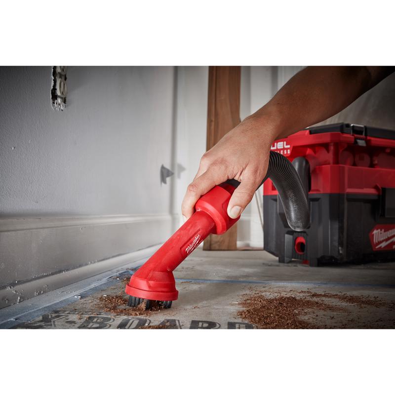 Milwaukee AIR-TIP 1-1/4 in. - 2-1/2 in. Shop Cross Wet/Dry Vac Brush