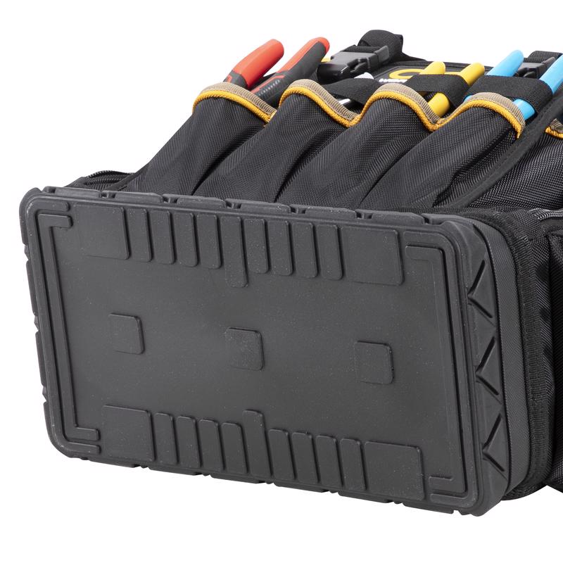 CLC 13 in. W X 18 in. H Ballistic Polyester Backpack Tool Bag 38 pocket Black/Blue