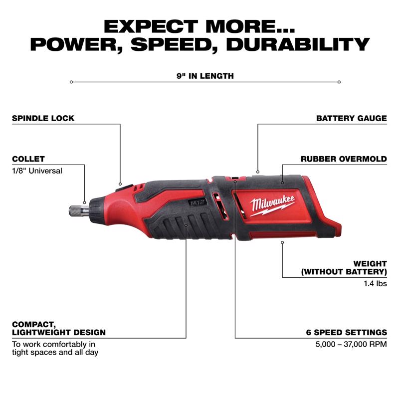 Milwaukee 12V Cordless Rotary Tool Tool Only