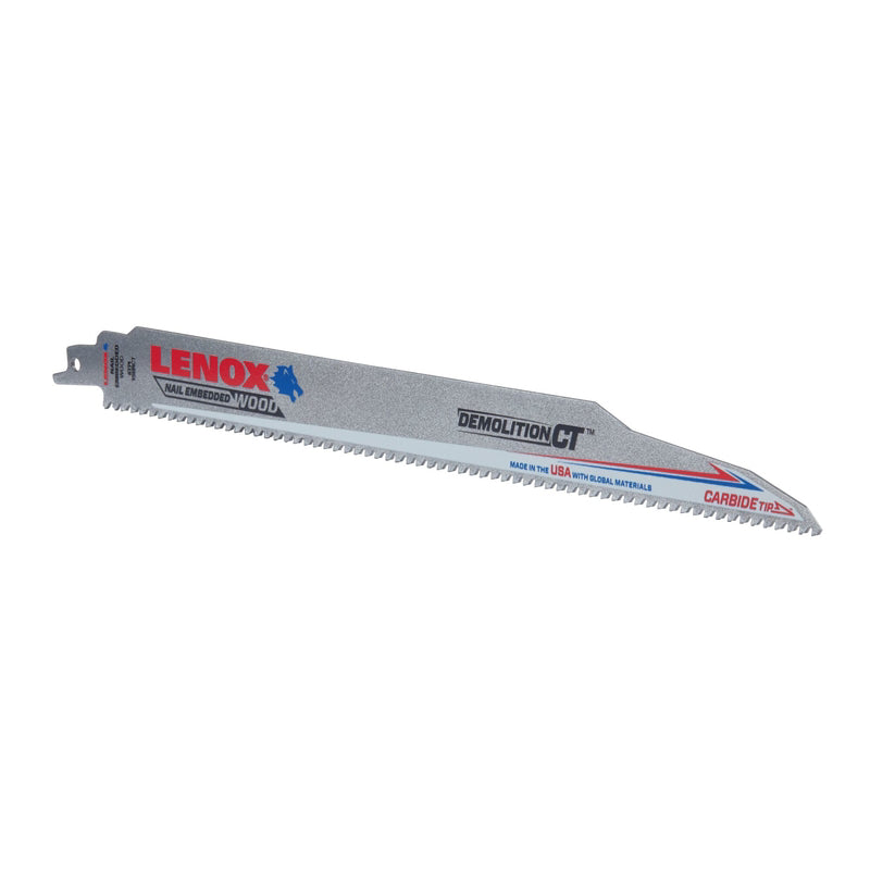 Lenox Demolition CT 12 in. Carbide Tipped Reciprocating Saw Blade 6 TPI